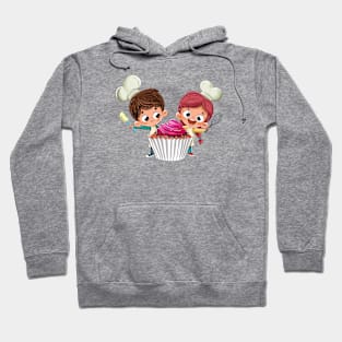 Niños con cupcake fotolia Hoodie